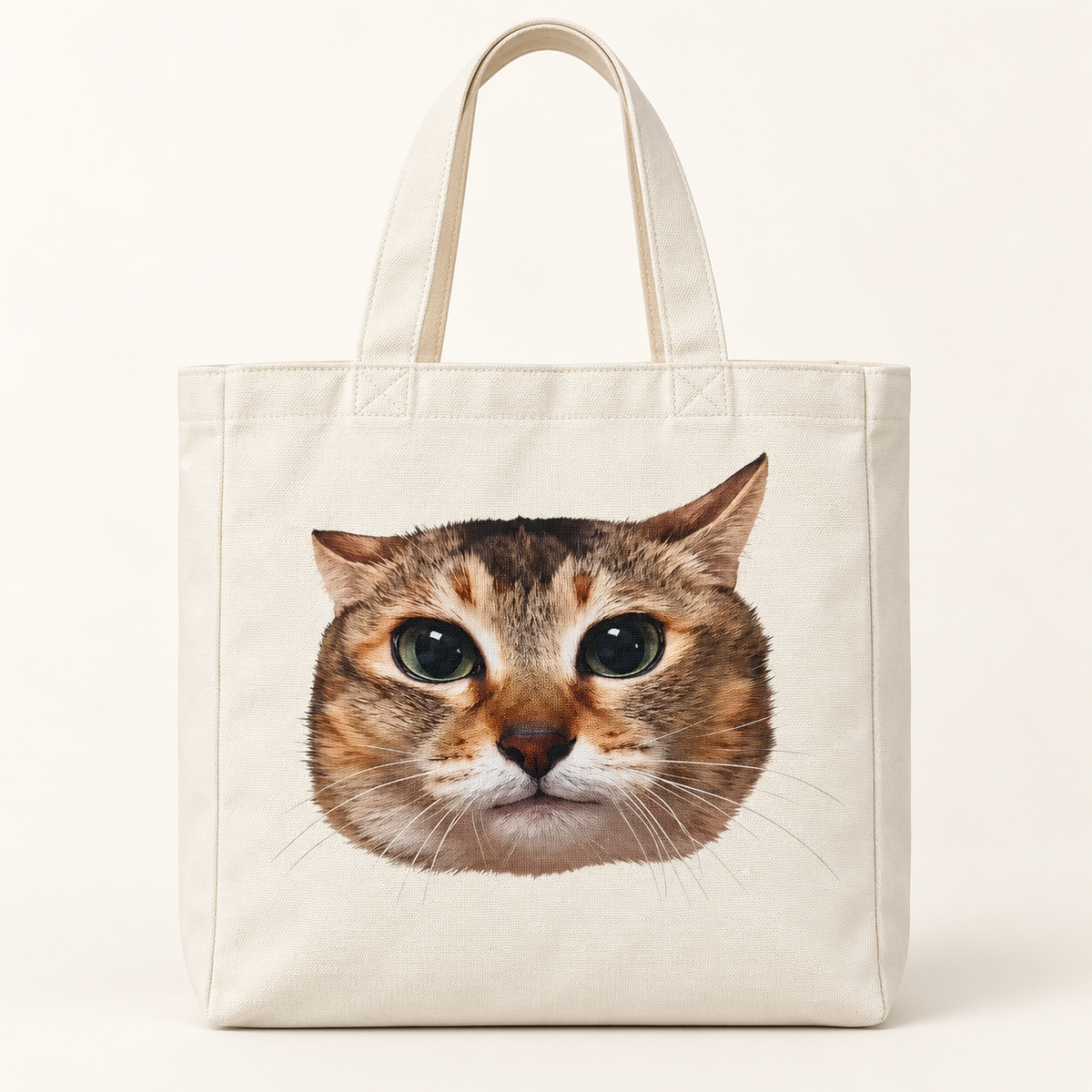Meimei Cute Cat Canvas Tote Bag