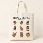 Meimei Cute Cat Canvas Tote Bag