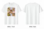 Meimei Cat Cute Graphic T-Shirt – Kawaii Cat Collage Print, Unisex Oversized Casual Tee