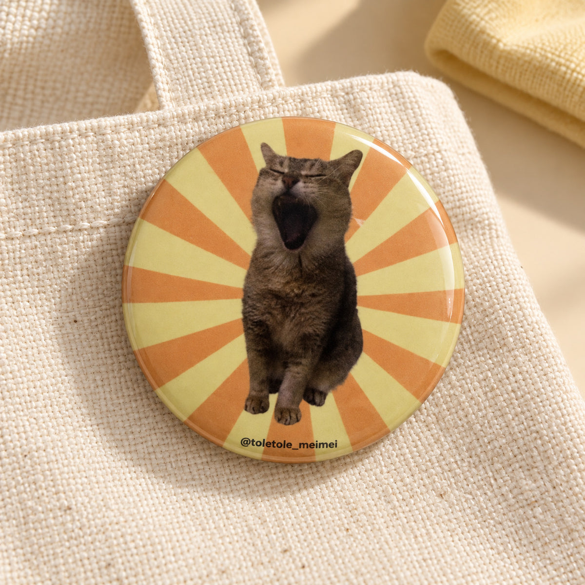 Cat Button Badge Set — 10 Unique Designs