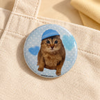 Cat Button Badge Set — 10 Unique Designs