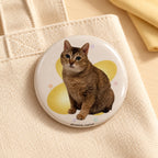 Cat Button Badge Set — 10 Unique Designs