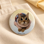 Cat Button Badge Set — 10 Unique Designs