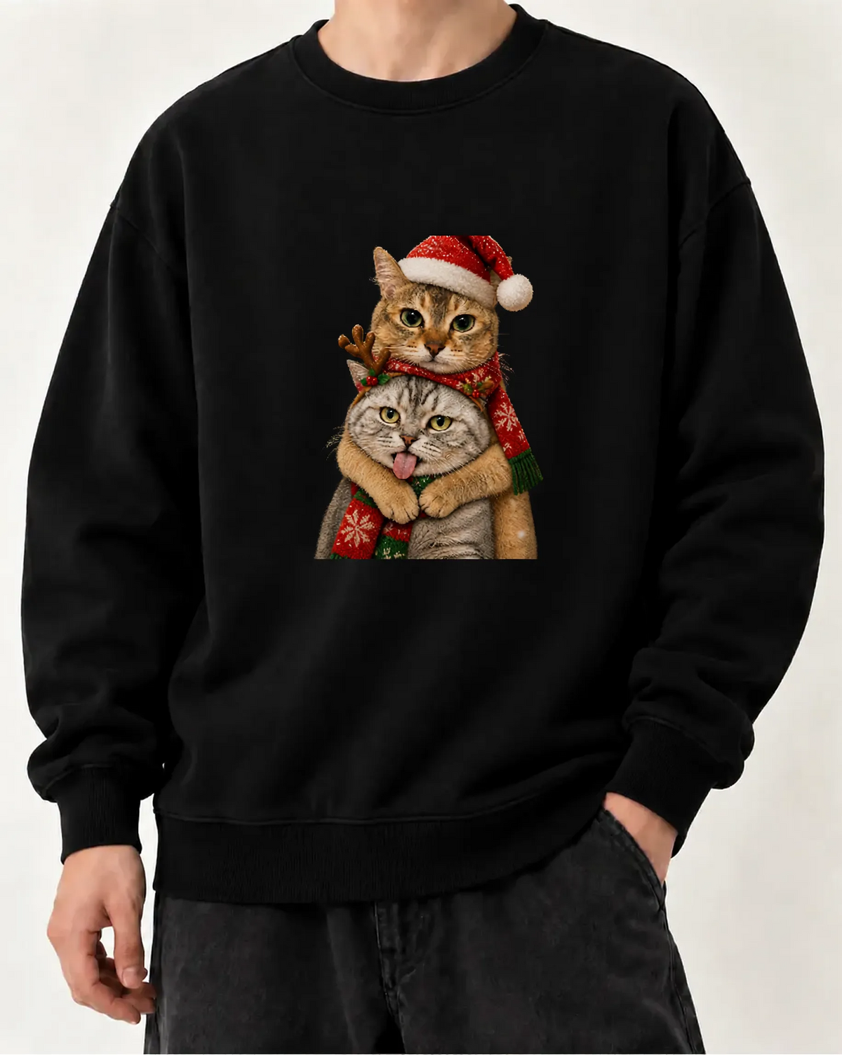 MEIMEI Christmas Double Hug Sweatshirt