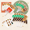 Cat True-or-False Fan Bundle with Hash Brown Fans & Meimei Stickers