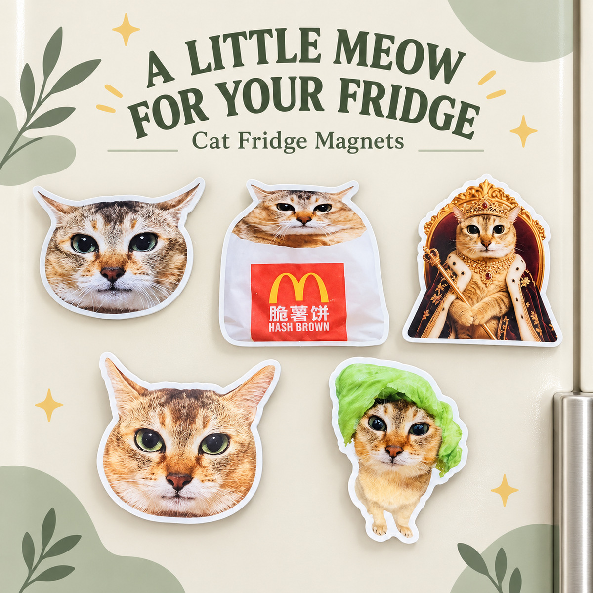 Cute Cat Fridge Magnets – Meimei Cat Collection