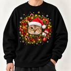 MEIMEI Christmas Wreath Sweatshirt