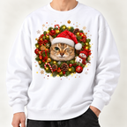 MEIMEI Christmas Wreath Sweatshirt