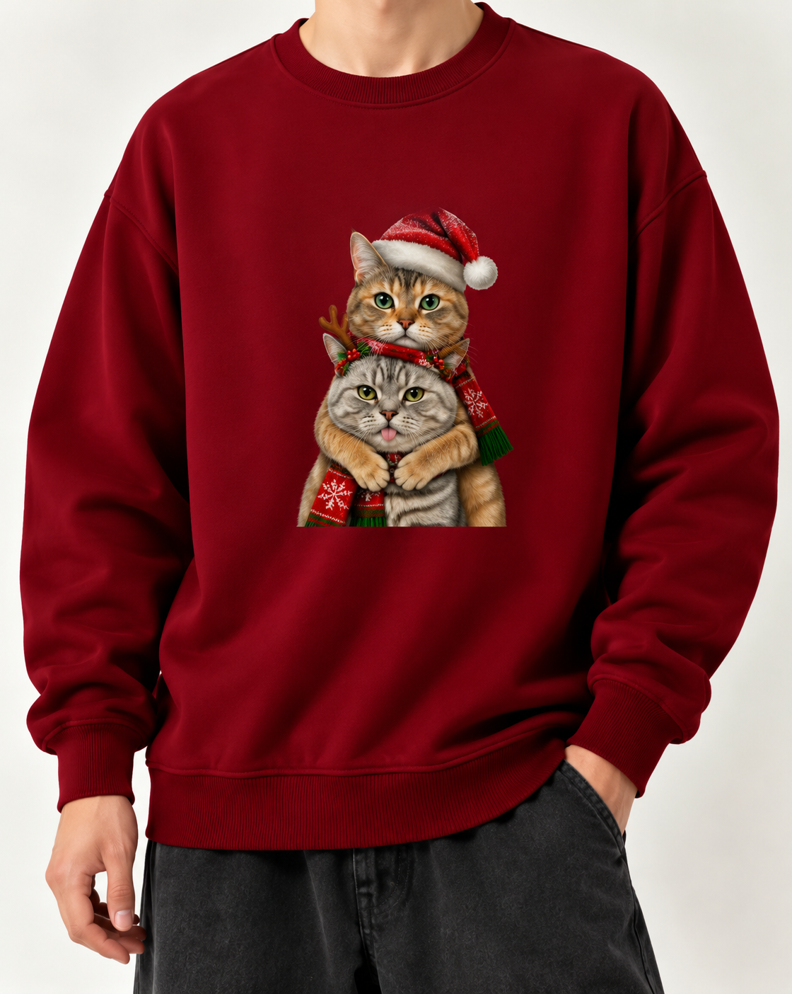 MEIMEI Christmas Double Hug Sweatshirt