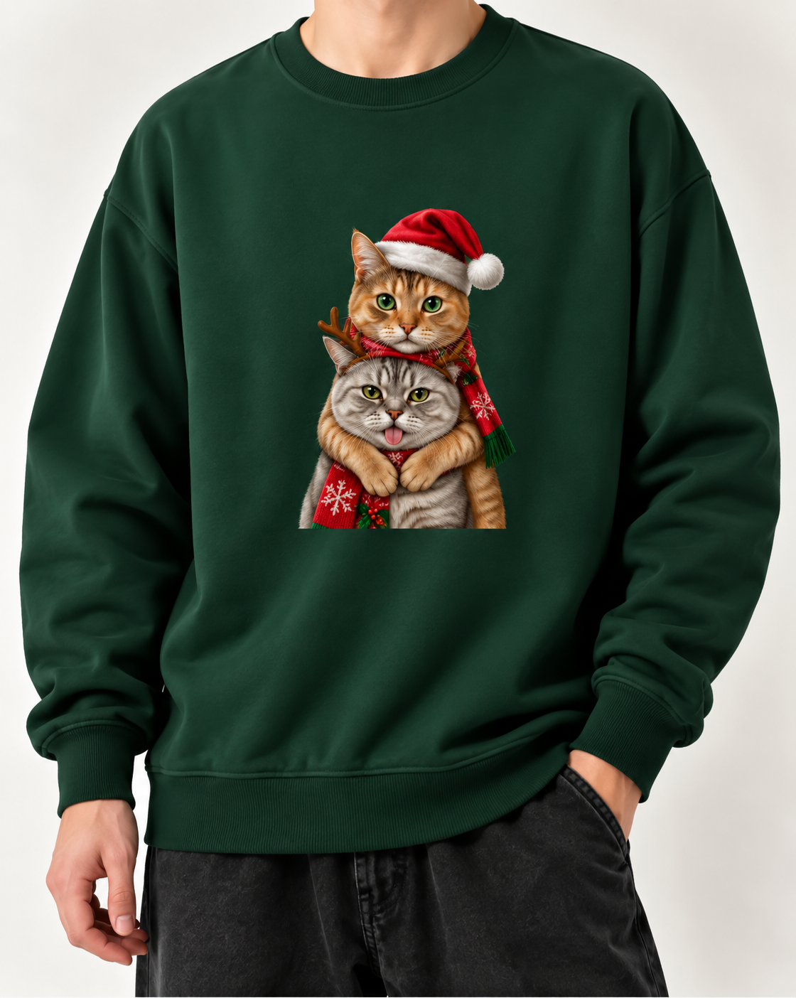 MEIMEI Christmas Double Hug Sweatshirt