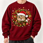 MEIMEI Christmas Wreath Sweatshirt