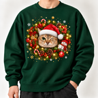MEIMEI Christmas Wreath Sweatshirt