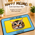 Happy Meimei Funny Cat Doormat – Cute & Playful Entryway Floor Mat
