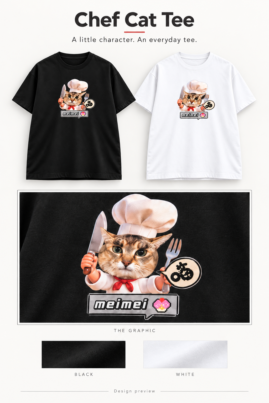 Mei Mei T-shirt (Chef Version)
