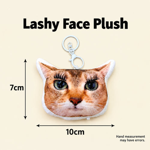 Meimie Plush Doll, Funny Interactive Stuffed Toy with Squeaker  -Lashy Face Plush