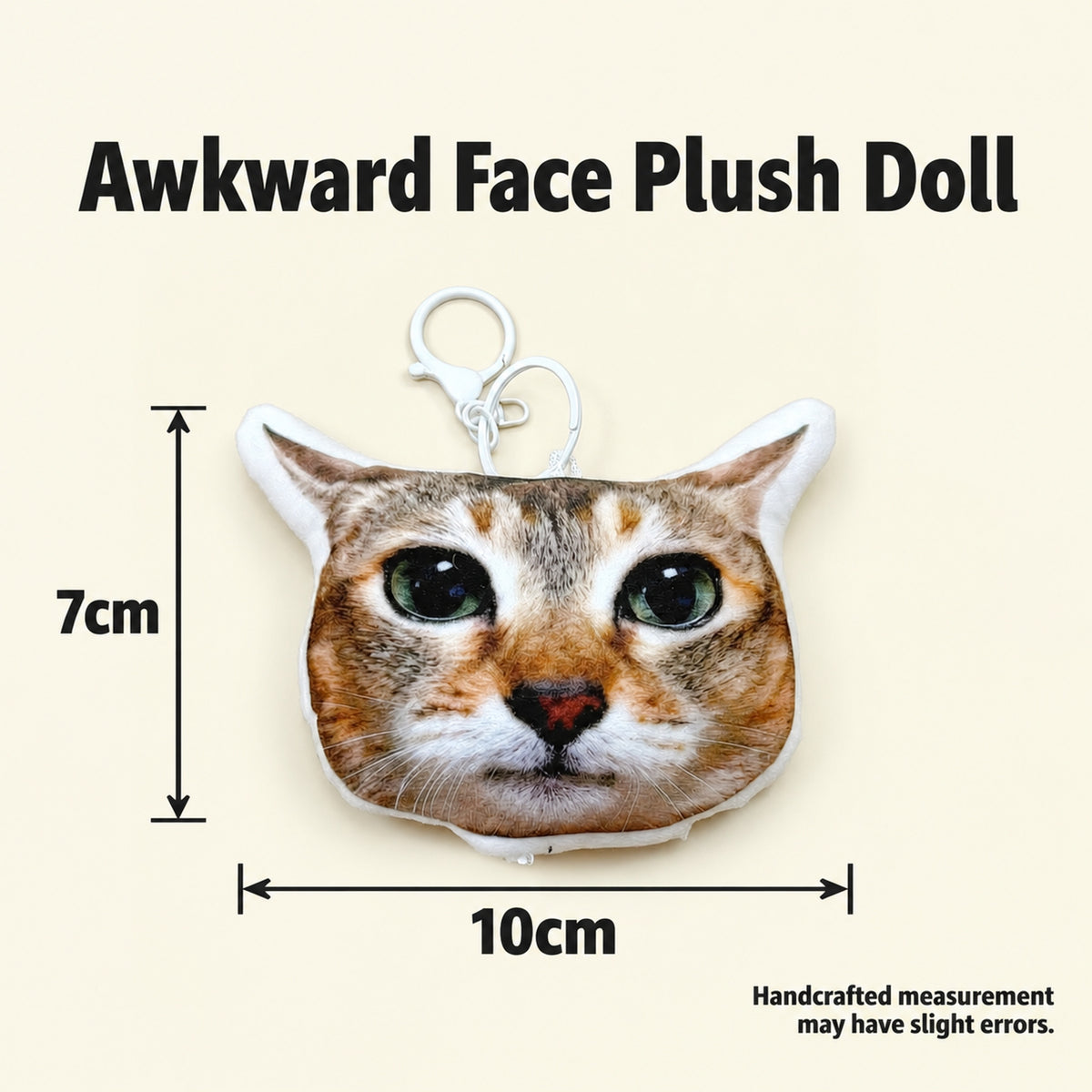 Meimie Plush Doll, Funny Interactive Stuffed Toy with Squeaker  -Awkward Buddy